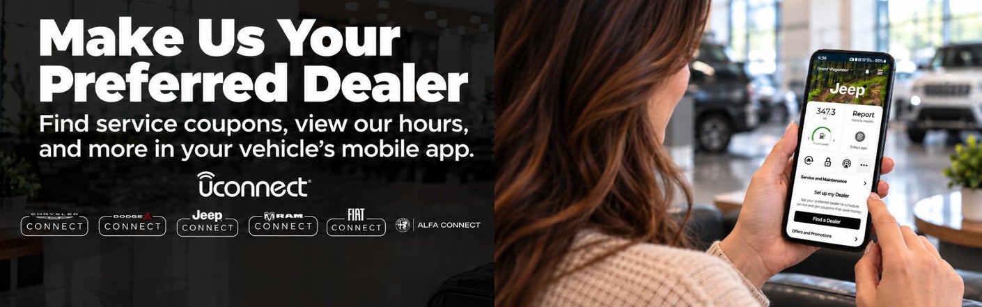 uconnect® make us your preferred dealer | Greenbrier Motor Company in Lewisburg WV